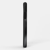 黒によってブラシをかけられる金属 Case-Mate iPhoneケース (裏面/右)