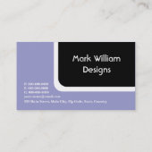 黒によって円形にされる長方形 名刺 (裏面)