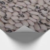 黒によって注目されるエンドウ豆 ラッピングペーパー (角)