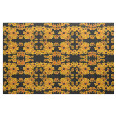 黒によって注目されるスーザンによっては黄色い花の生地が開花します ファブリック (ファットクウォーター)