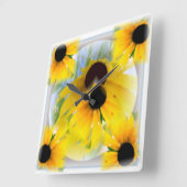 黒によって注目されるSusansの柱時計 スクエア壁時計 (傾斜)