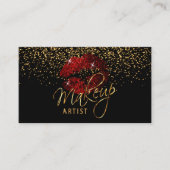 黒にシナモン赤いくちびる 名刺 (正面)