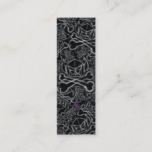 黒にスウェードされた漫画 スキニー名刺