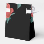 黒にピンクのバラ フェイバーボックス (裏面サイド)