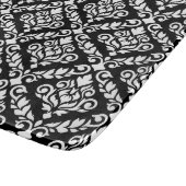 黒にプリマダマスクパターン白 カッティングボード (角)