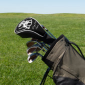 黒に名前を付けた犬のパパのためのダルマチアの子犬 ゴルフヘッドカバー (インサイチュ)