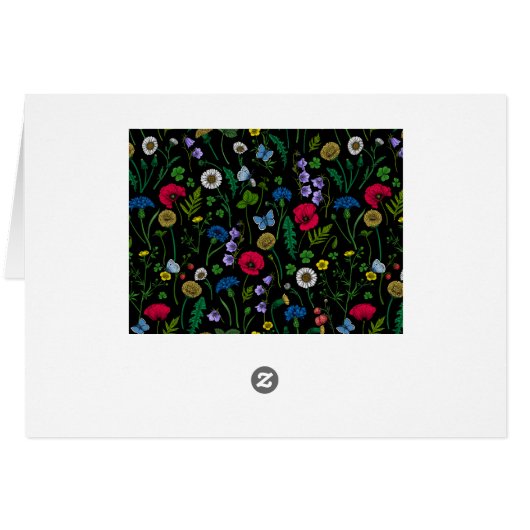 黒に咲く野花 (裏面横)