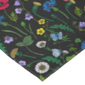 黒に咲く野花 テーブルクロス (アングル)