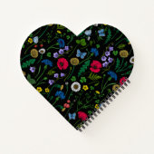 黒に咲く野花 ノートブック (裏面)