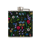 黒に咲く野花 フラスク (裏面)