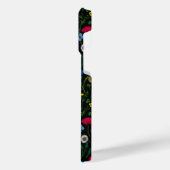 黒に咲く野花 iPhoneケース (左側面)