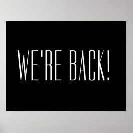 黒に戻った ポスター