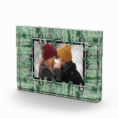 黒に松の枝 フォトブロック (右)