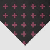 黒に桑のステッチ 薄葉紙 (詳細)