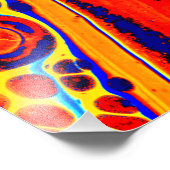 黒に渦巻くネオ絵を描ンのカラフル混合 フォトプリント            (角)