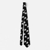 黒に灰色のゴブリンの頭 ネクタイ (裏面)