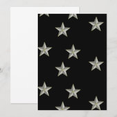 黒に灰色の星模様 アドバイスカード (正面/裏面)