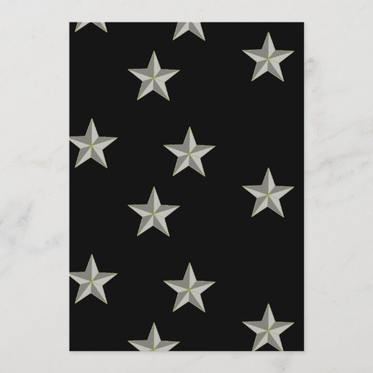 黒に灰色の星模様 アドバイスカード (正面)