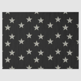 黒に灰色の星模様 薄葉紙
