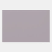 黒に灰色葉の花のテラコッタ ラッピングペーパーシート (正面3)