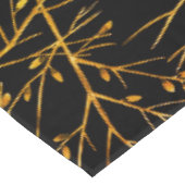 黒に燃えたオレンジ色の小枝 テーブルクロス (アングル)