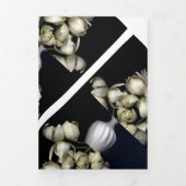 "黒に白いハート』 & タイムジャーニー 三つ折りクリスマスカード (カバー)