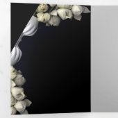 "黒に白いハート』 & タイムジャーニー 三つ折りクリスマスカード (内部最初)