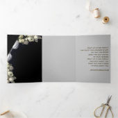 "黒に白いハート』 & タイムジャーニー 三つ折りクリスマスカード (内部)