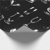 黒に白い組み合わせの眼鏡 ラッピングペーパー (角)