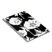 黒に白い花。 ノートブック (右側)
