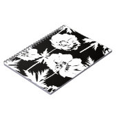 黒に白い花。 ノートブック (左側)
