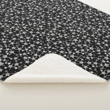 黒に白 |リノプリント星模様