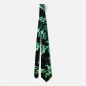 黒に緑の大理石 ネクタイ (裏面)