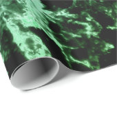 黒に緑の大理石 ラッピングペーパー (ロールコーナー)