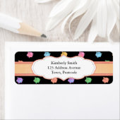 黒に虹のピグパターン ラベル (インサイチュ)