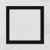 黒に虹鮮やかの蝶が付いた無限遠 コーリングカード (裏面)