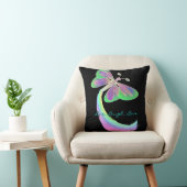 黒に蝶が羽ばたく音：メンディ クッション (椅子)