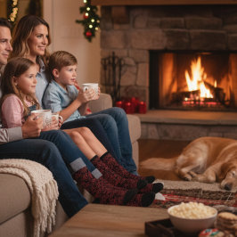 黒に赤い花の模様 ソックス