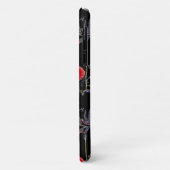 黒に赤い花。 Case-Mate iPhoneケース (裏面/左)