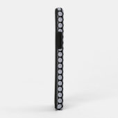 黒に輝くダイヤモンドパターパーソナライズされたン Case-Mate iPhoneケース (裏面/右)