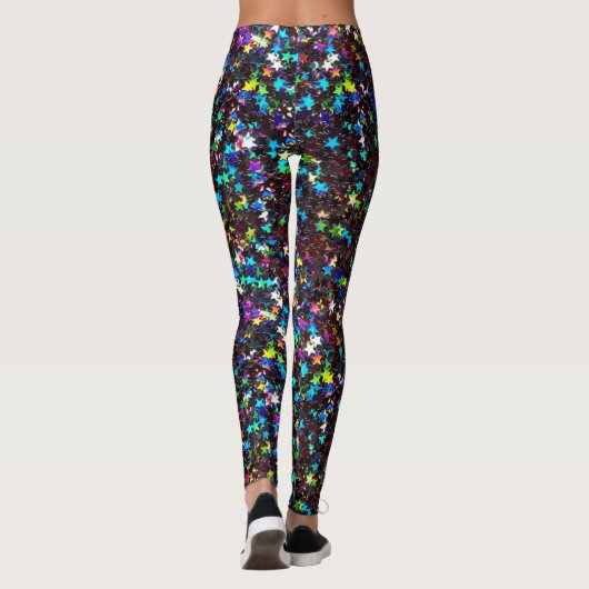 黒に輝く星 レギンス (裏面)