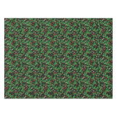 黒に野生のイチゴ テーブルクロス (正面(横))