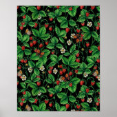 黒に野生のイチゴ ポスター (正面)