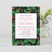 黒に野生のイチゴ 招待状 (スタンド正面)