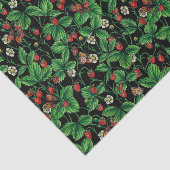 黒に野生のイチゴ 薄葉紙 (詳細)