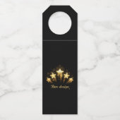 黒に金ゴールド星5つ ボトルネックタグ (裏面)