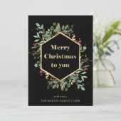 黒に金箔を施した緑 |フォトバック シーズンカード (スタンド正面)