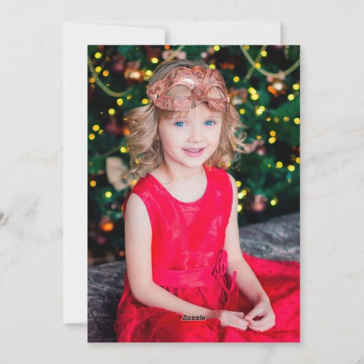 黒に金箔を施した緑 |フォトバック シーズンカード (裏面)