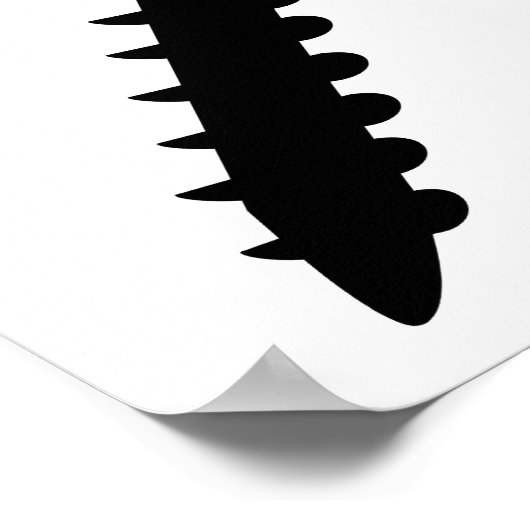 黒ねじアイコン ポスター (角)