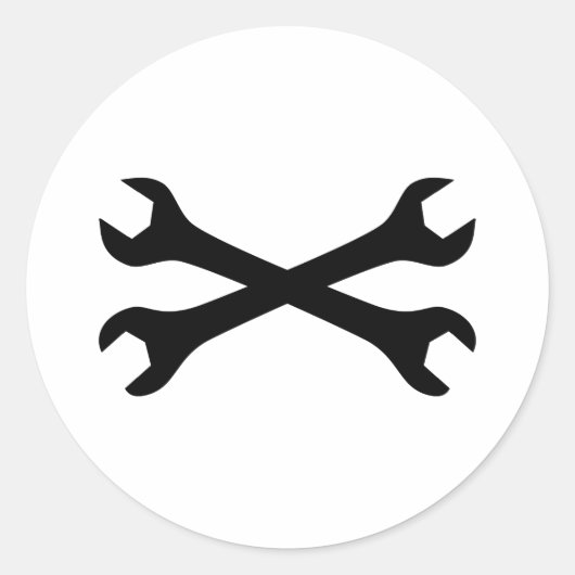 黒ねじレンチ交差 ラウンドシール (正面)